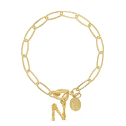 Bamboo Initial Bracelet