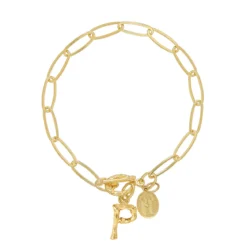 Bamboo Initial Bracelet
