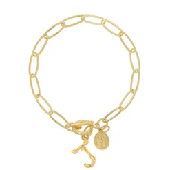 Bamboo Initial Bracelet