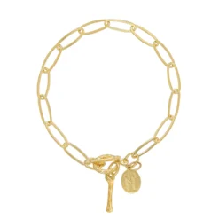 Bamboo Initial Bracelet