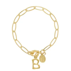 Bamboo Initial Bracelet