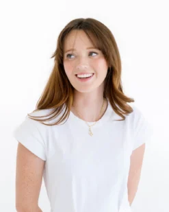 Bamboo Initial Necklace