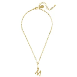 Bamboo Initial Necklace