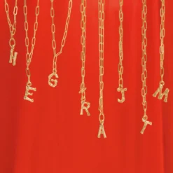 Bamboo Initial Necklace
