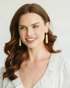 Bar Cross Earrings