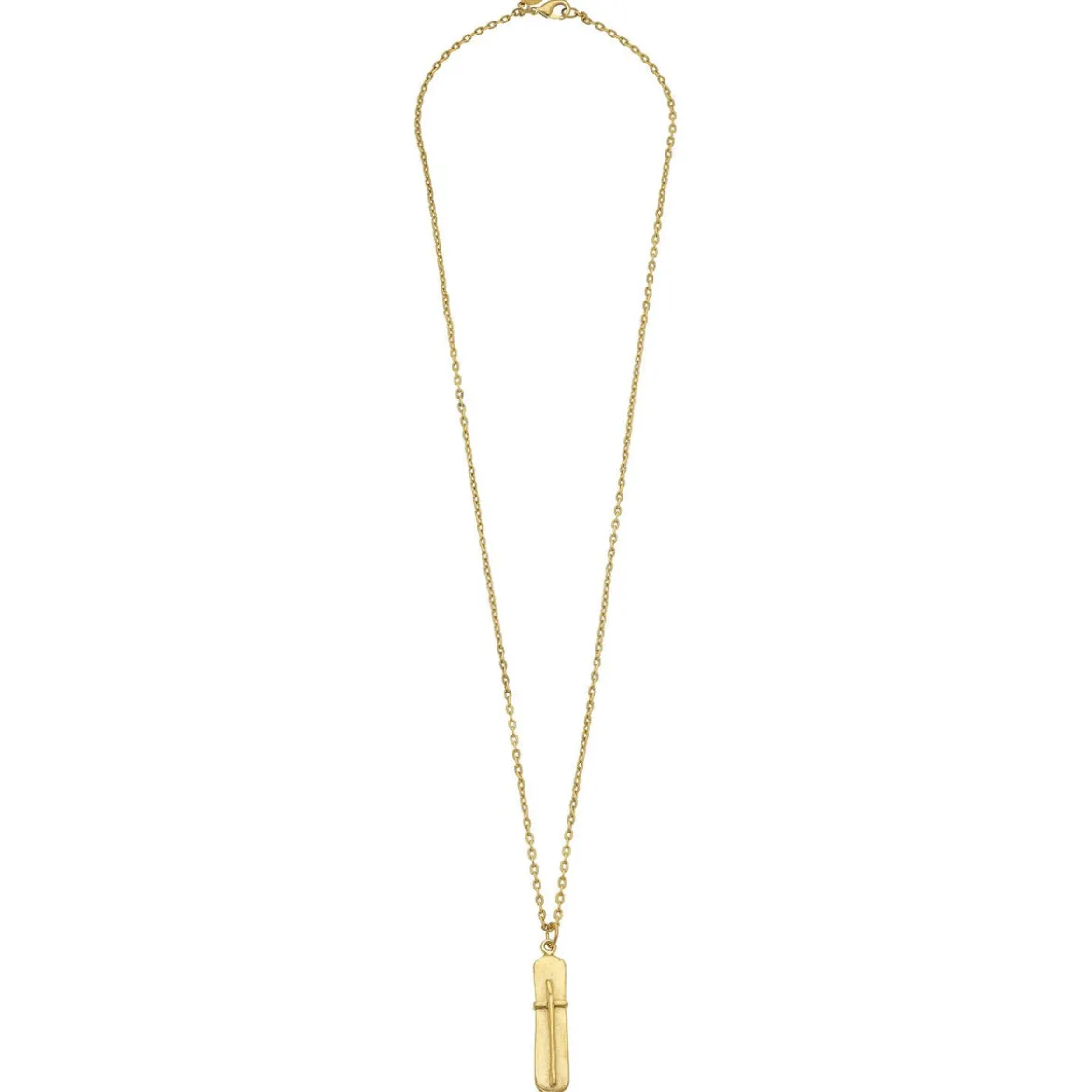 Bar Cross Necklace