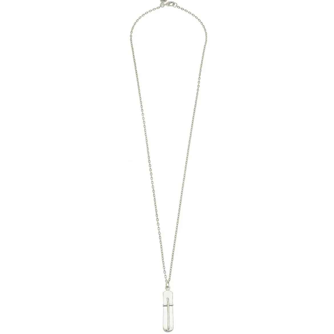 Bar Cross Necklace