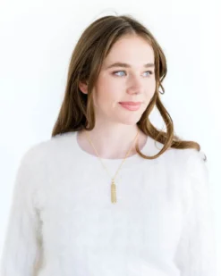 Bar Cross Necklace