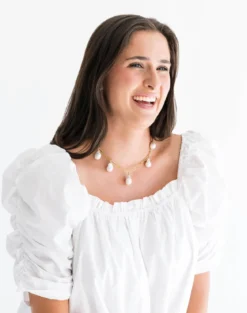Baroque Pearl Paperclip Necklace