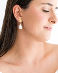 Baroque Pearl Post Earrings