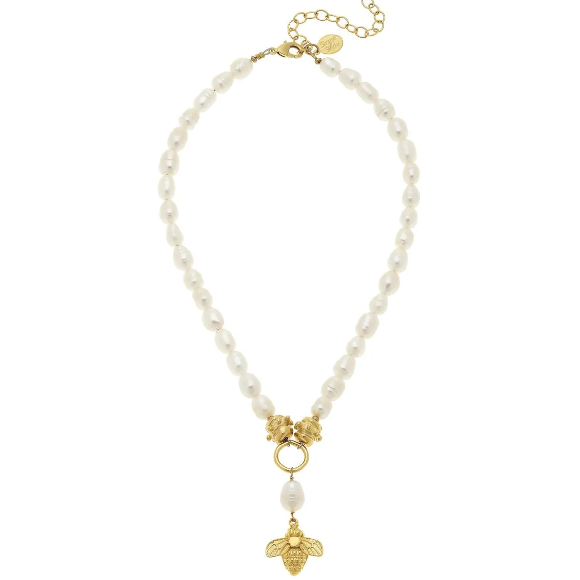 Bee Drop Pearl Necklace
