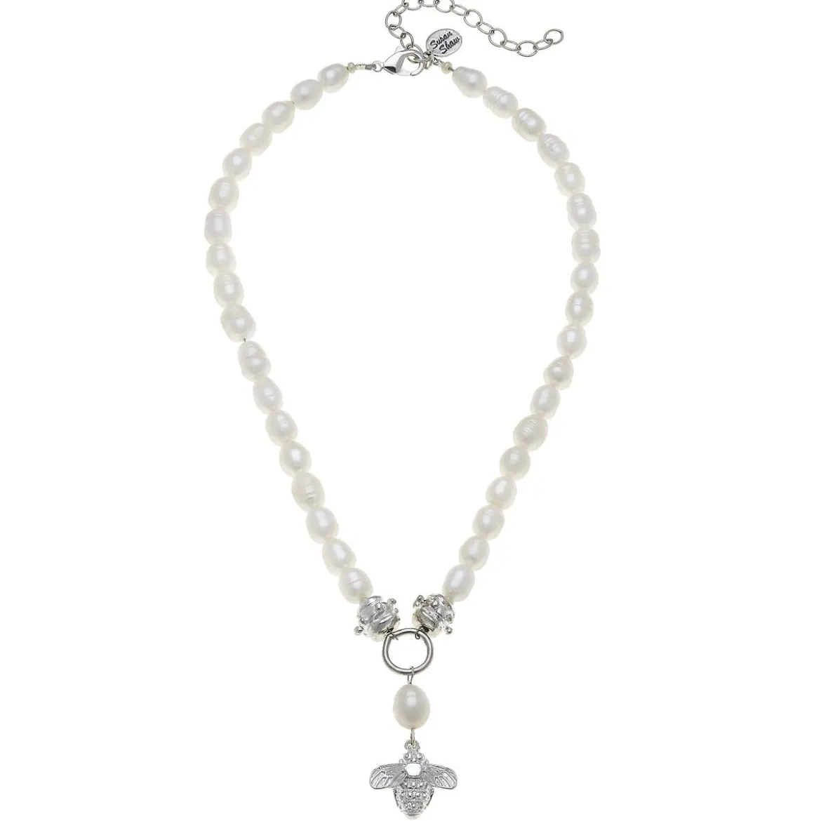 Bee Drop Pearl Necklace