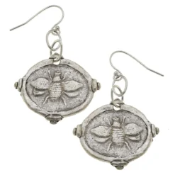 Bee Intaglio Earrings
