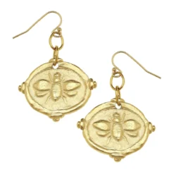 Bee Intaglio Earrings