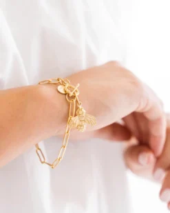 Bee Paperclip Bracelet