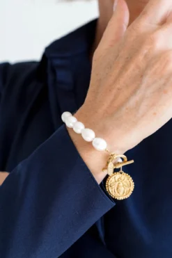 Bee + Pearl Bracelet