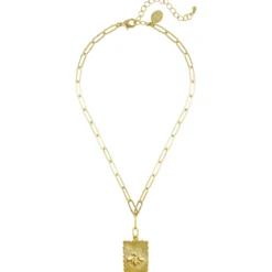 Bee Stamp Necklace