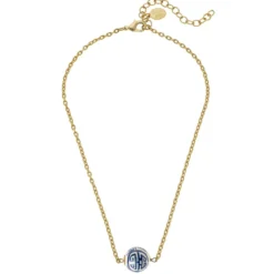 Blue & White Allie Bead Necklace