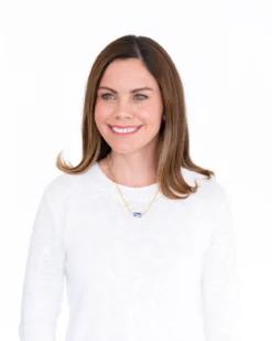 Blue & White Allie Spool Necklace