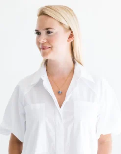 Blue & White Dainty Necklace