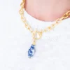 Blue & White Ginger Jar Toggle Necklace
