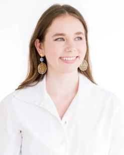 Blue & White Happiness Earrings