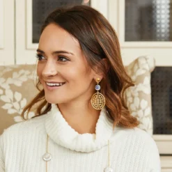 Blue & White Happiness Earrings