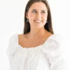 Blue & White Margaret Drop Earrings