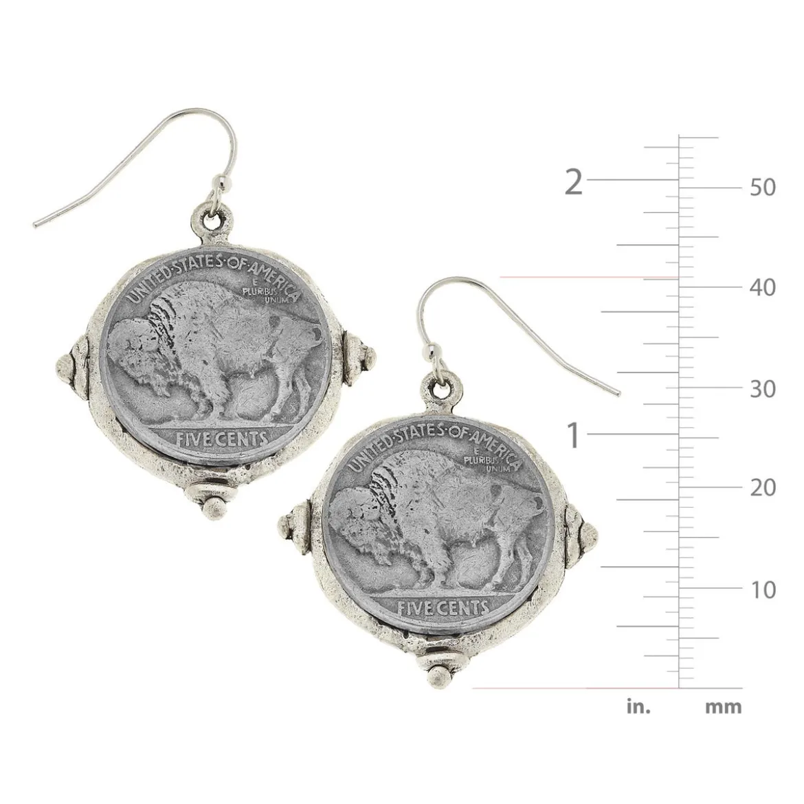 Buffalo Nickel Earrings