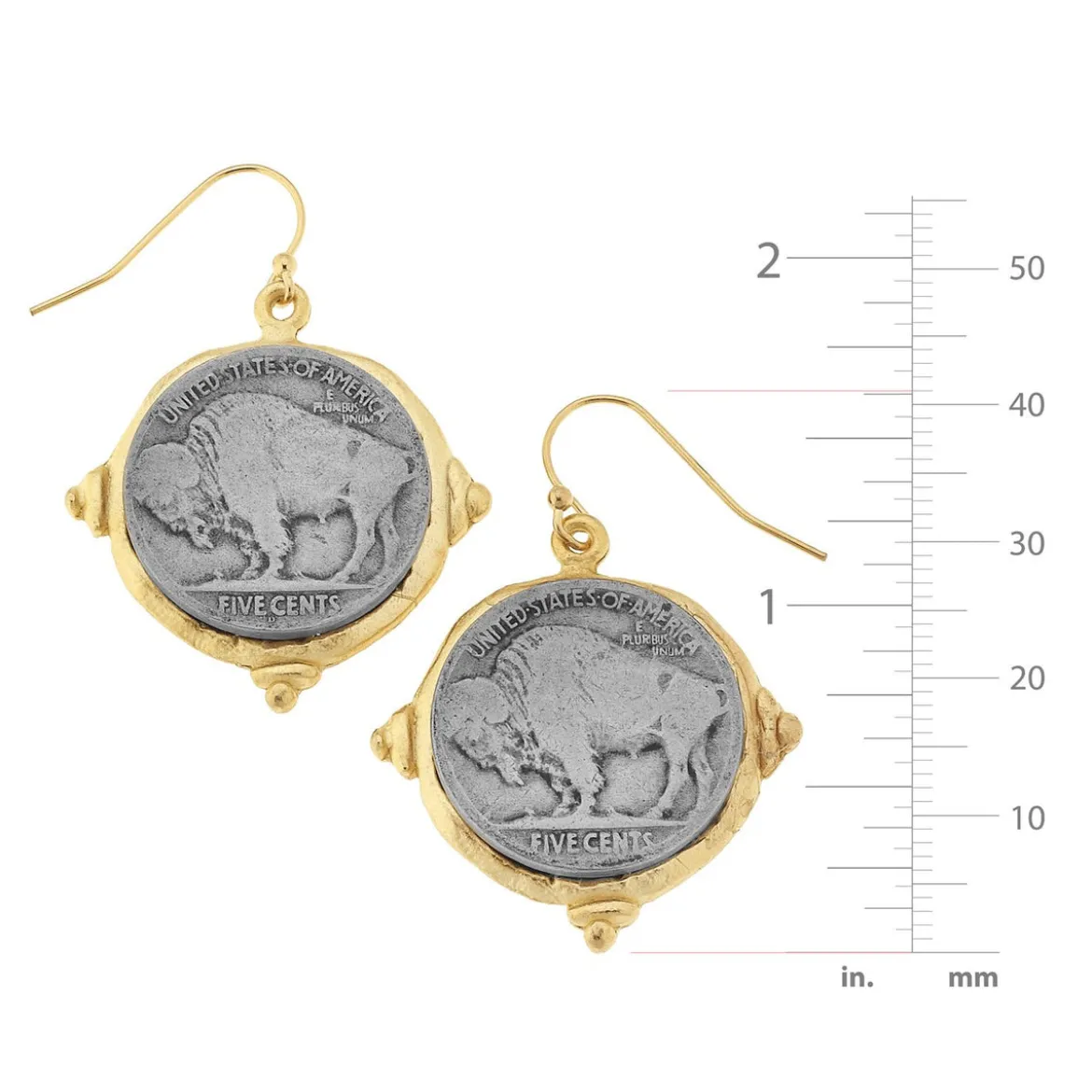 Buffalo Nickel Earrings
