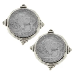 Buffalo Nickel Studs
