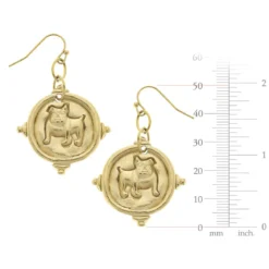 Bulldog Earrings
