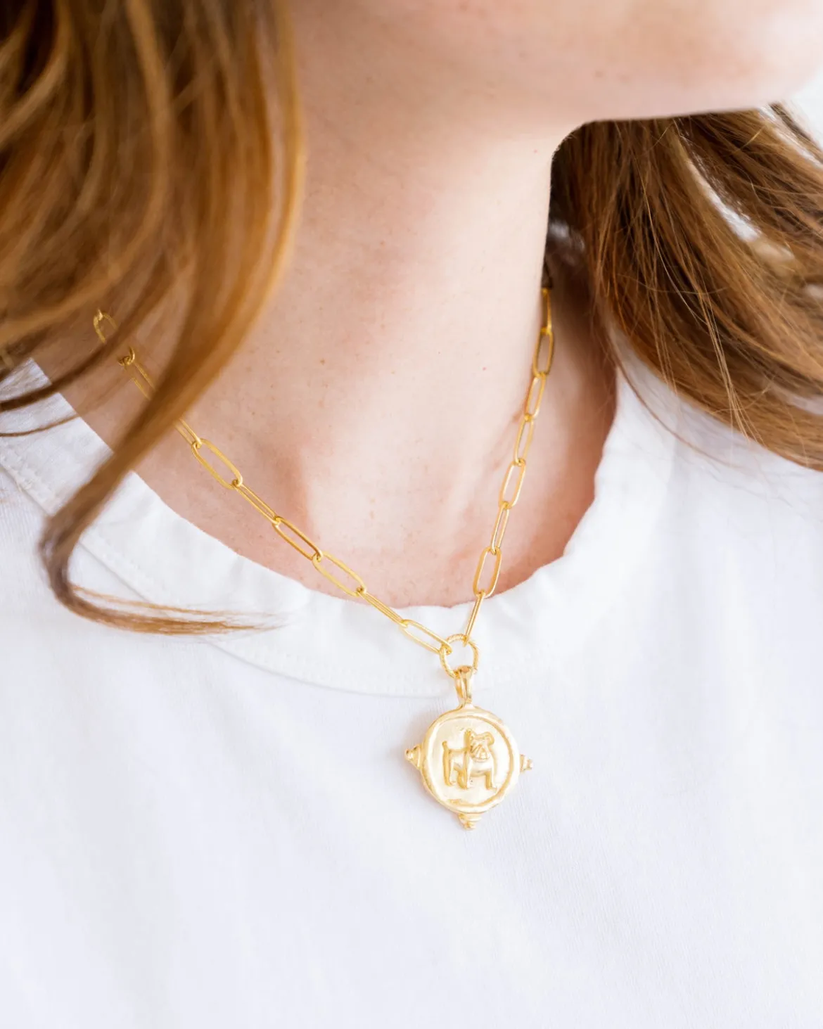 Bulldog Paperclip Necklace