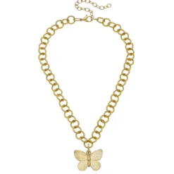 Butterfly Pendant Chain Necklace