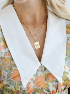 Butterfly Stamp Necklace