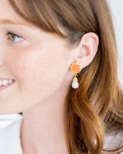 Charlotte Pearl Drop Earrings