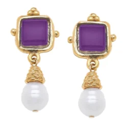 Charlotte Pearl Drop Earrings