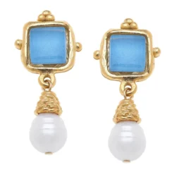Charlotte Pearl Drop Earrings