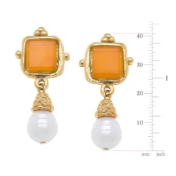 Charlotte Pearl Drop Earrings