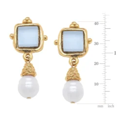 Charlotte Pearl Drop Earrings