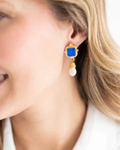 Charlotte Pearl Drop Earrings