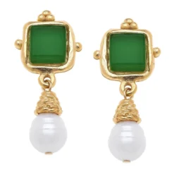 Charlotte Pearl Drop Earrings