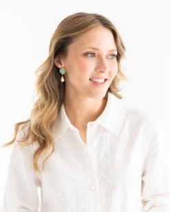 Charlotte Pearl Drop Earrings