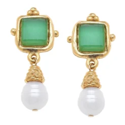 Charlotte Pearl Drop Earrings