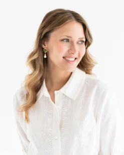 Charlotte Pearl Drop Earrings
