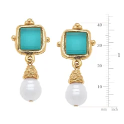 Charlotte Pearl Drop Earrings
