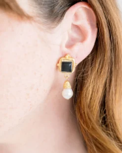 Charlotte Pearl Drop Earrings