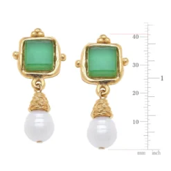 Charlotte Pearl Drop Earrings