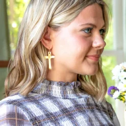Classic Cross Earrings