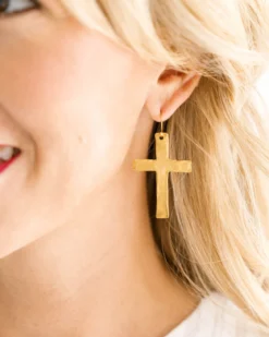 Classic Cross Earrings